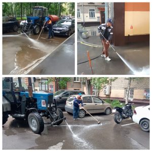 промывка асфальта